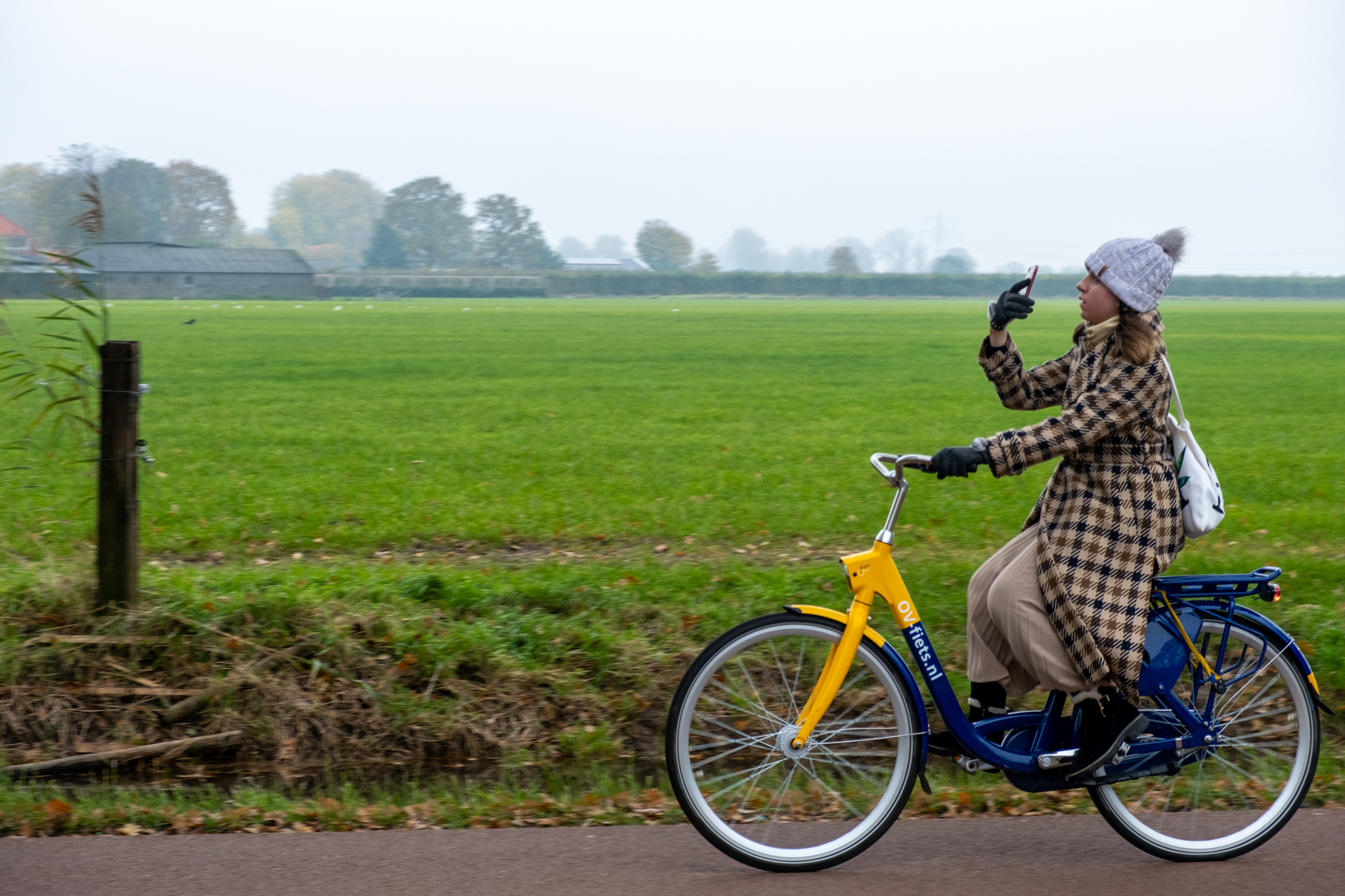 Mobiel op de ov-fiets